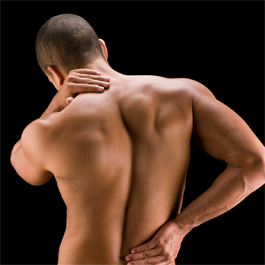 Man with backpain