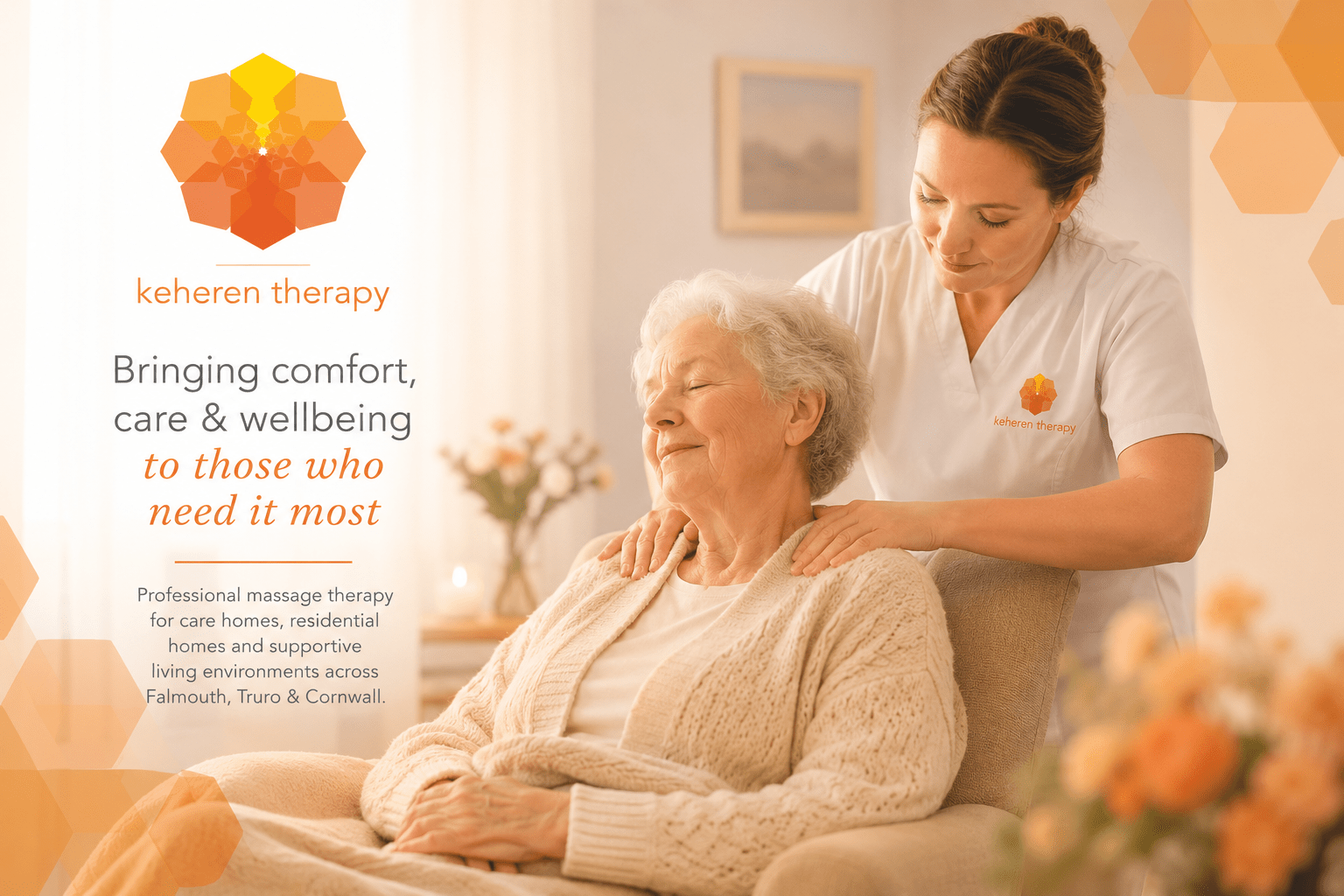 Massage Therapy for Care Homes in Cornwall | Keheren Therapy Falmouth & Truro