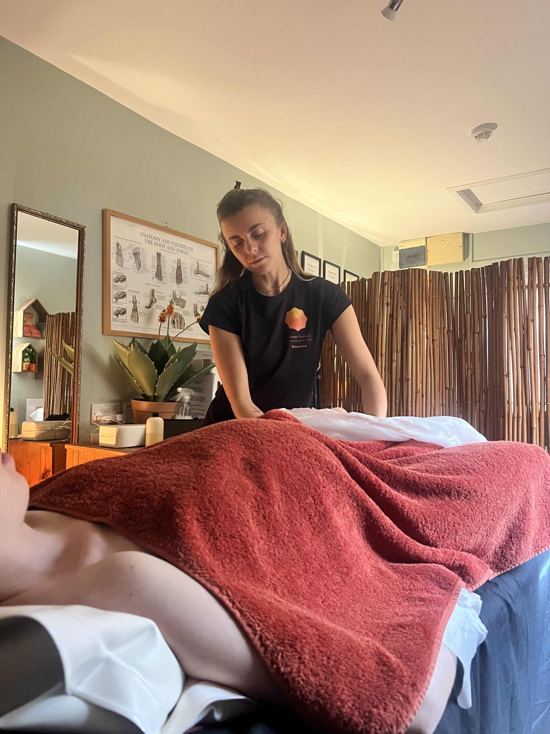 Pregnancy massage on the Hydrotherm System