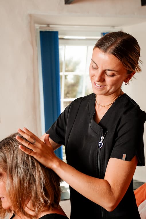 head, neck and face massage